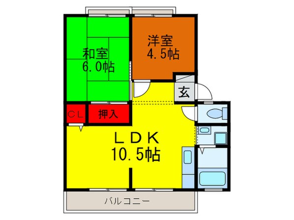 サンライフ吉田の物件間取画像